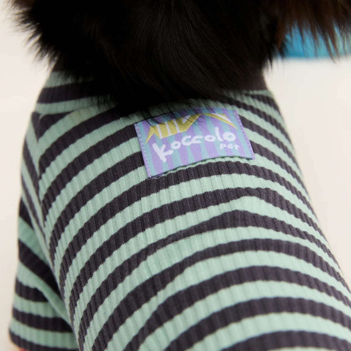 Blue Striped Onesie for Wiener
