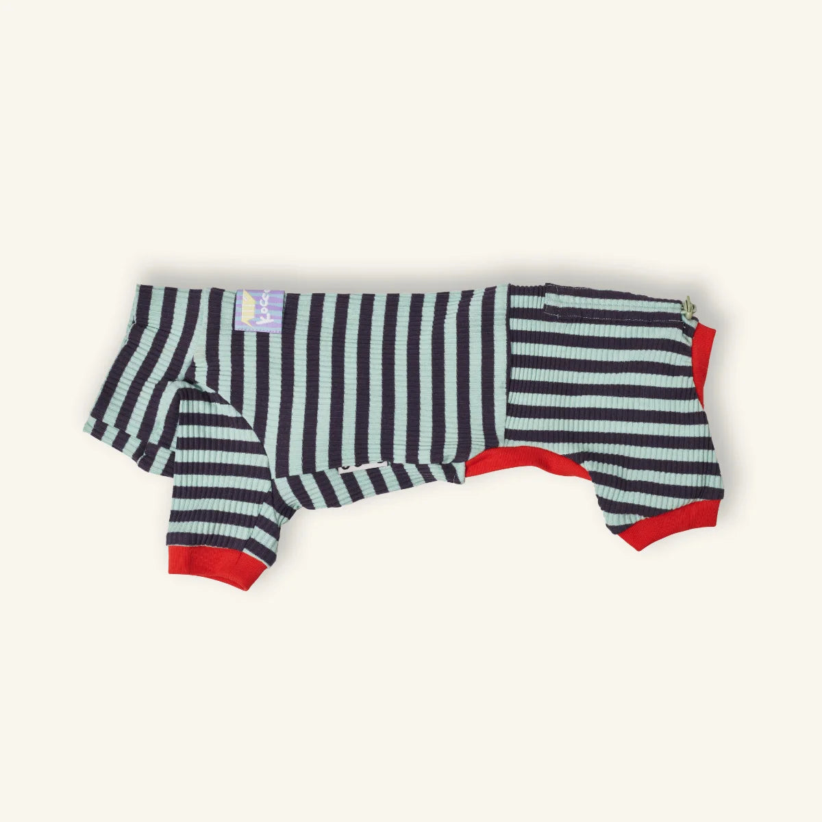 Blue Striped Onesie for Wiener