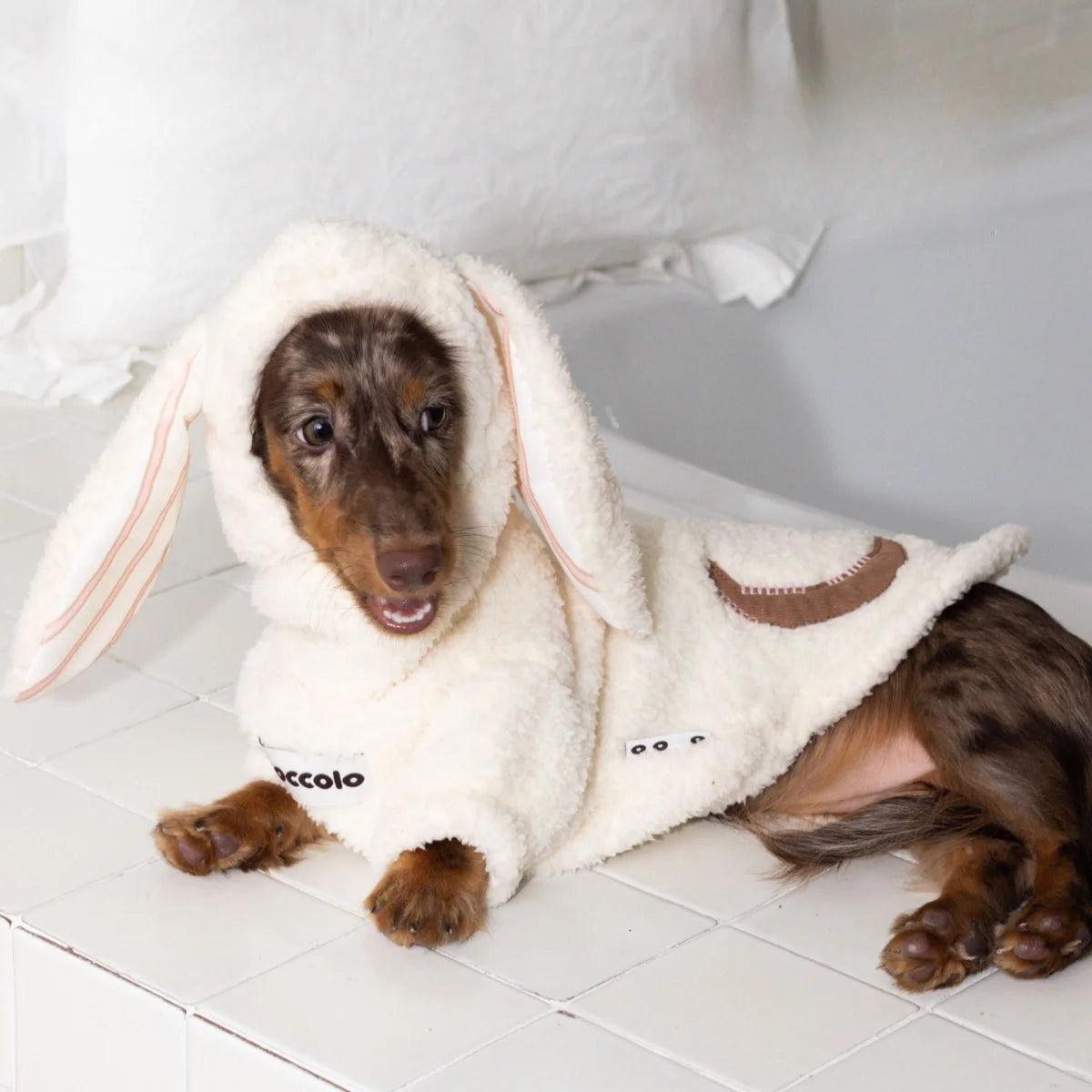 Bunny Ear Fuzzy Sweater for Dachshund