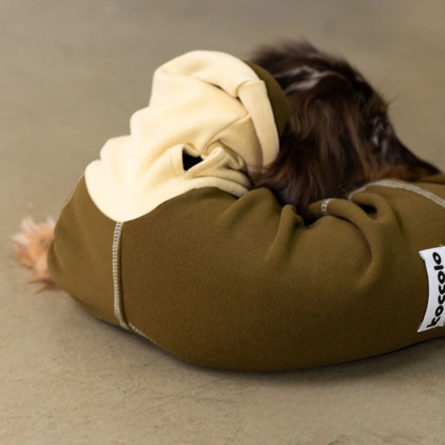 Chestnut Thermal Fleece Onesie with Hood for Dachshunds