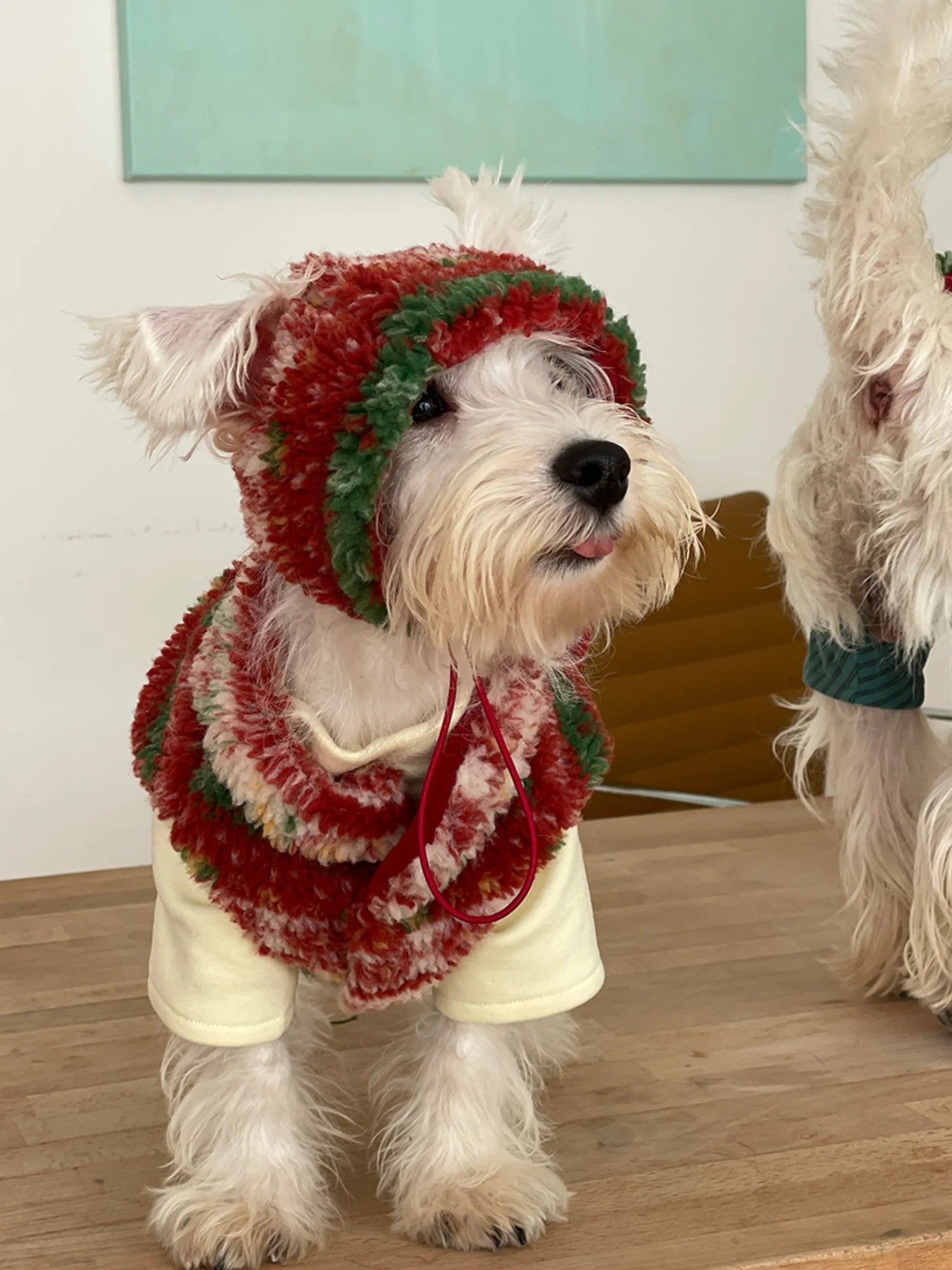 Christmas Sherpa Fleece Vest for Dachshunds