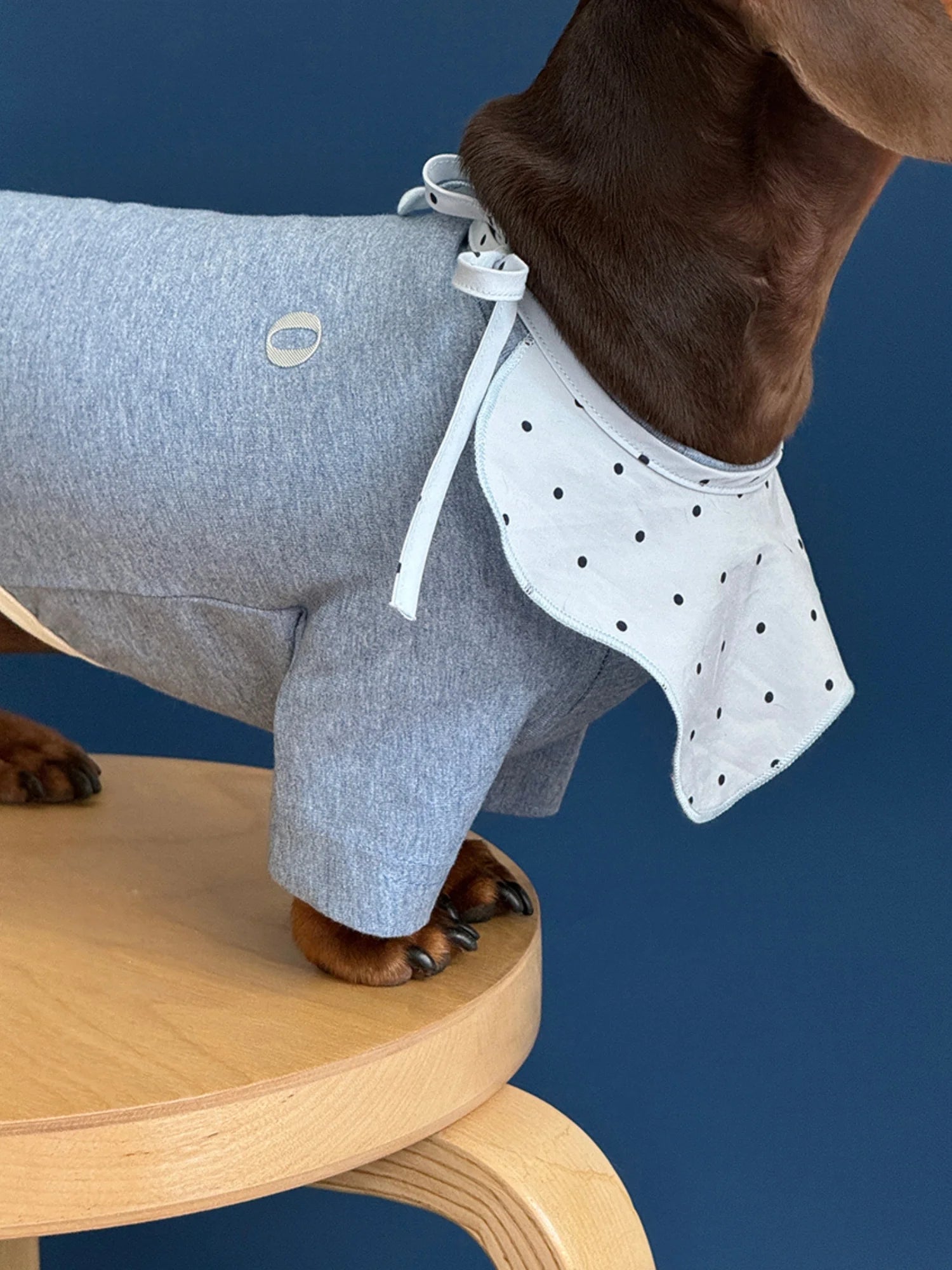 Cotton Basic Solid Color Onesies for Dachshunds