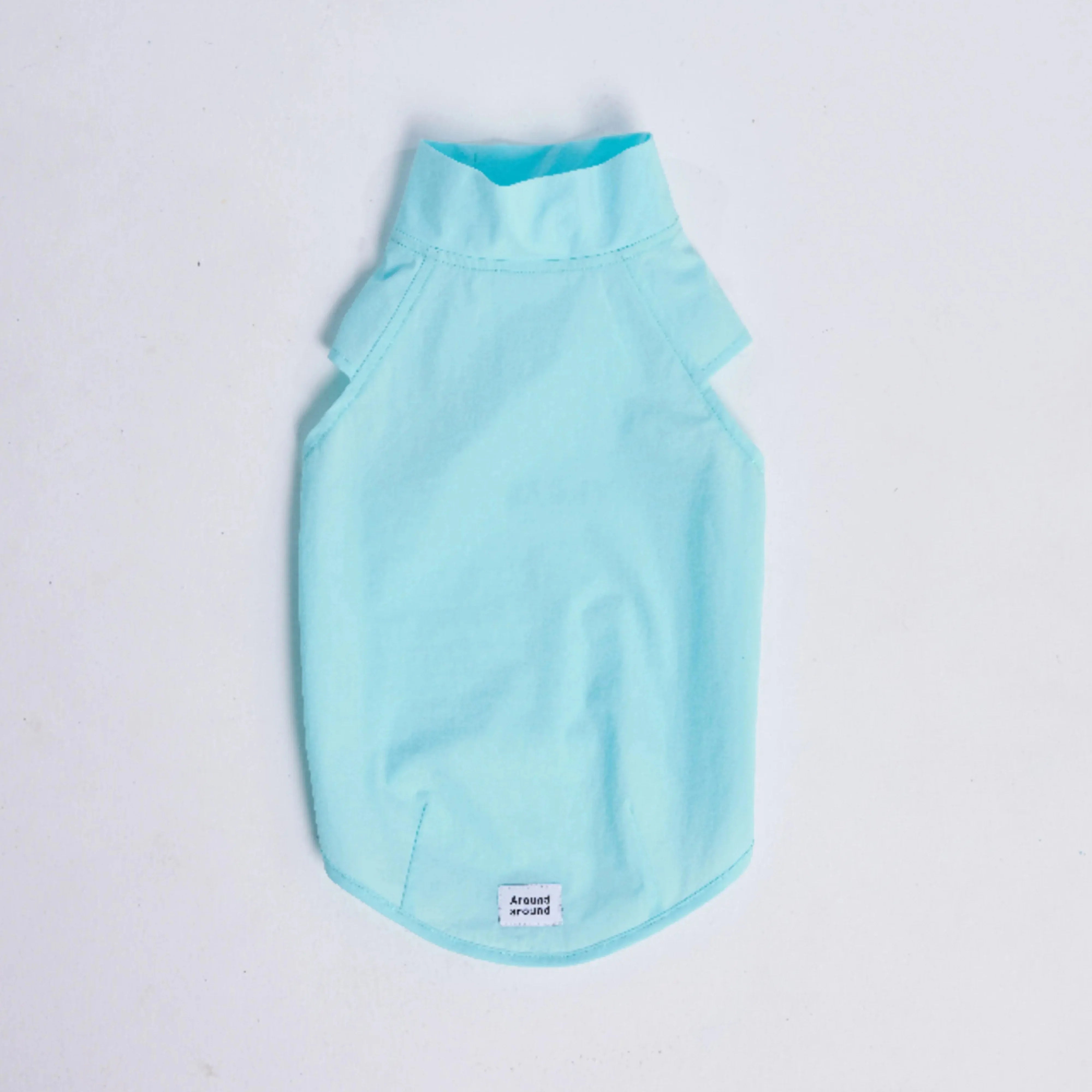 Wienerd Dachshund Summer Lightweight Breathable Sun-Proof Set - Blue tank top