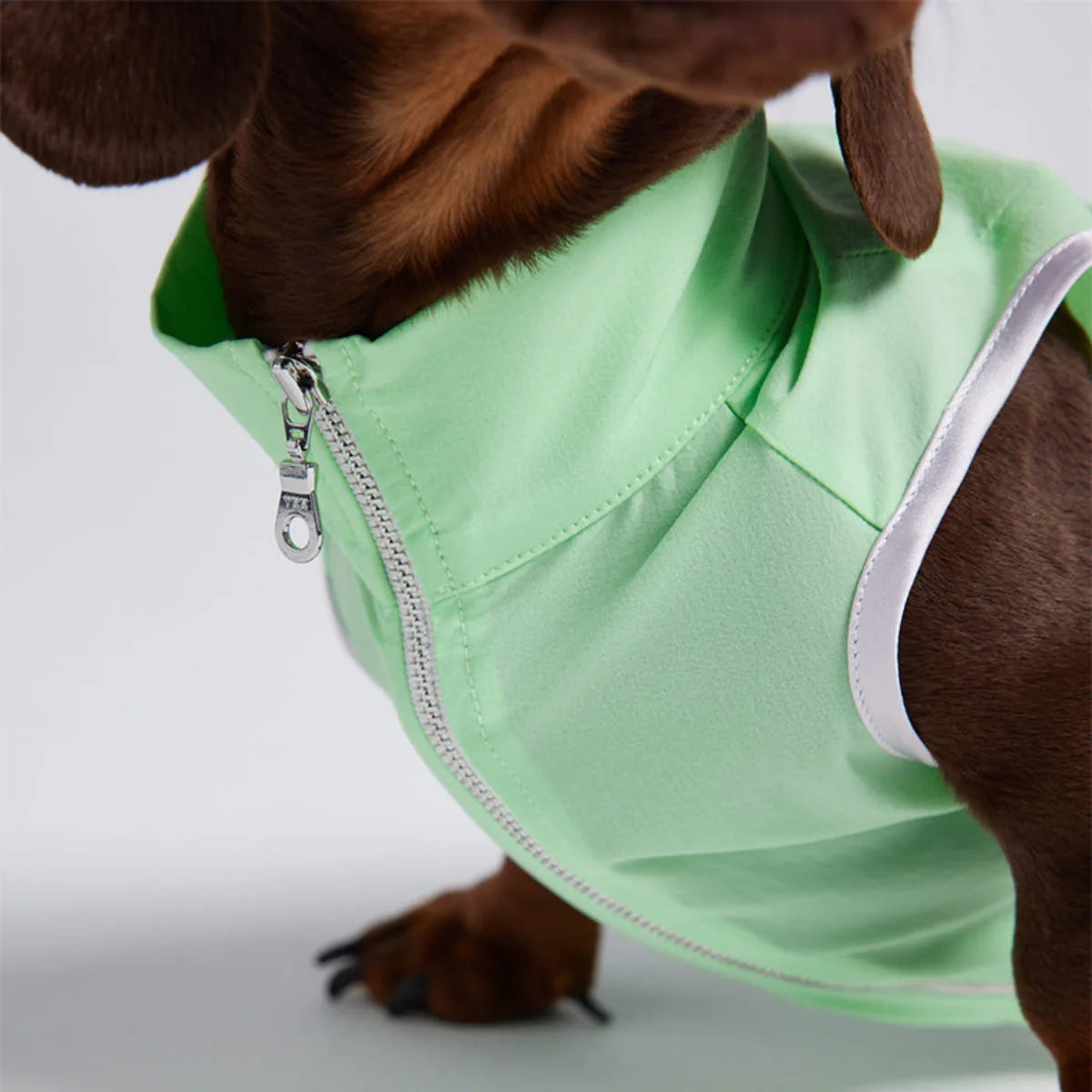 Dachshund Summer Sun Protection Jacket – Mint Green