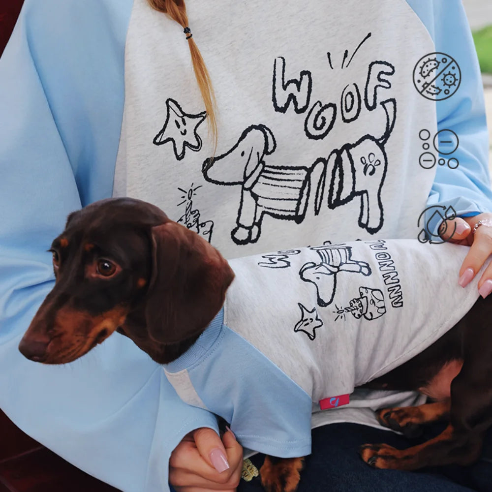 Matching Parent & Wiener Dog Matching Raglan T-Shirt