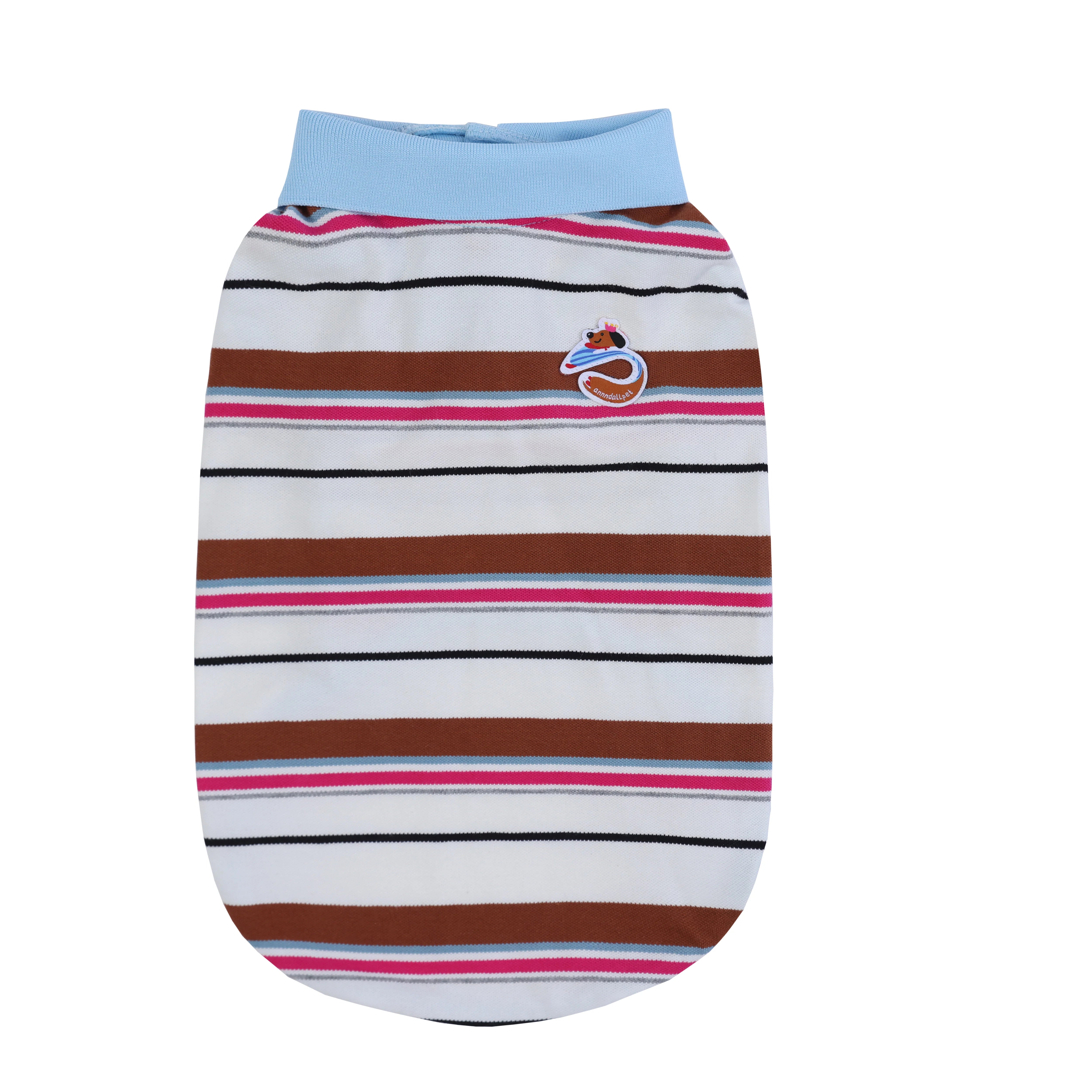 Matching Striped Polo Shirt for Wiener & Parents