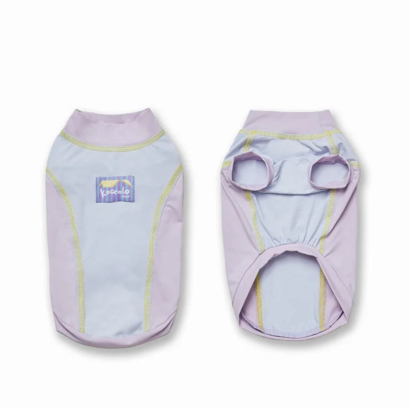 Purple Quick-drying Tank Tops for Dachshund  - Light purple